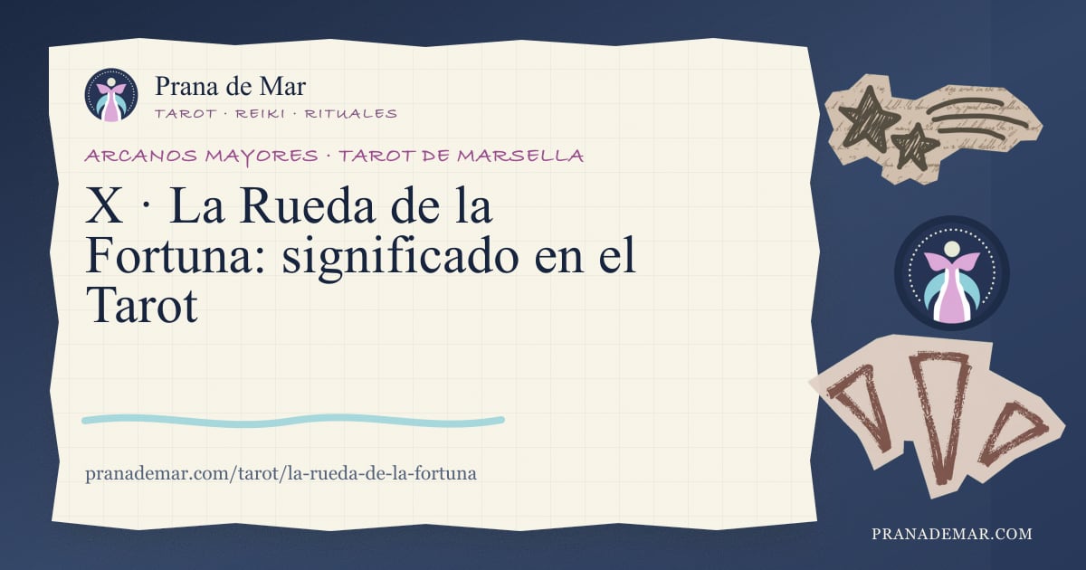 La Rueda de la Fortuna: significado en el Tarot de Marsella